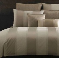 Hotel Collection Wide Stripe Bronze Duvet Cover, Queen