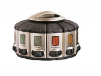 KitchenArt Pro Auto-Measure Spice Carousel, Stainless Steel Satin