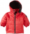 Ixtreme Boys 2-7 Mini Ripstop Puffer Jacket, Red, 4