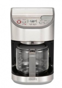 KRUPS KM4065, 12-Cup Programmable Coffeemaker, Stainless Steel