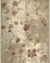 Nourison Zanibar Multicolor Floral  5.6-Feet by 7.5-Feet Polyacrylic Area Rug