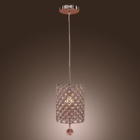 LightInTheBox Contemporary Crystal Drop Pendant Light in Cylinder Style