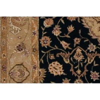 Nourison HE10 Heritage Hall Rectangle Hand Tufted Rug, 3.9 by 5.9-Inch, Black