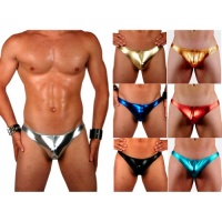 Mens New Liquid Metallic Thong Swimsuit Gary Majdell Sport