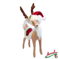 8 Cozy Christmas Reindeer by Annalee