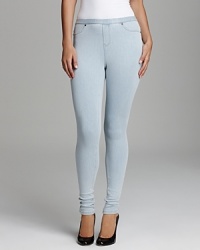 HUE's denim leggings are perfect for laid-back weekend style. Pull on with an oversized knit for cool contrast.