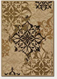 Couristan 5714/0134 URBANE Gatesby 28-Inch by 94-Inch Polypropylene Area Rug, Sand/Ivory