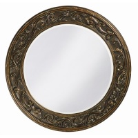 Howard Elliott Collection 2122 Suzanne Oval Mirror, 40-Inch, Antique Bronze