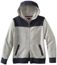 7 For All Mankind Boys 8-20 Knit Denim Hoodie, Indigo, X-Large