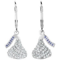 Sterling Silver Cubic Zirconia Dangle Hershey'S Earrings Sterling Silver Cubic Zirconia Dangle Hers