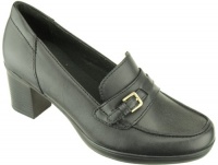 Clarks Women Scheme Emerald Leather Pump 6.5 M Black