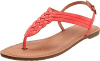 Corso Como Women's Friendship Thong Sandal,Coral Burnish Calf,8.5 M US