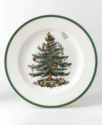 With an historic pattern starring the most cherished symbol of the season, Christmas Tree dinner plates are a festive gift to holiday dining. From Spode dinnerware, the dishes feature a full evergreen tree with baubles, tinsel and perfectly wrapped packages that completes every celebration.