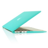 NEW ARRIVALS! TopCase® Rubberized HOT BLUE Hard Case Cover for Macbook Air 13 (A1369 and A1466) with TopCase Mouse Pad