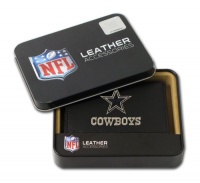 NFL Dallas Cowboys Embroidered Trifold Leather Wallet