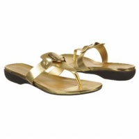 Lauren Ralph Lauren Women's Kalana Thong Sandal,Gold,6.5 M US