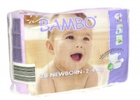 Abena Bambo Premium Baby Diapers, Size 1, Newborn, 28 Count (Pack of 6)