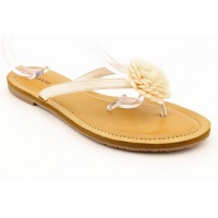 Alfani Women's Playful Thong Flat Sandals in Almond