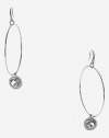 MICHAEL BY MICHAEL KORS Silver Brilliance Hoop Drop Earrings