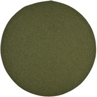 Safavieh Braided Collection BRD315A Green Braided Cotton Round Area Rug, 6 Feet Round (6 Feet Round)