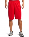 Mj Soffe Men's Extra Long Poly Closed Hole Mesh Short