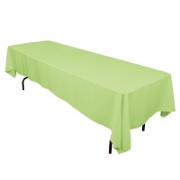 60 x 126 in. Rectangular Polyester Tablecloth Tea Green