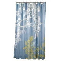 Perfect for creating a soothing atmosphere, this shower curtain is designed with beautiful branches and leaves allover.