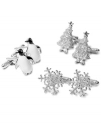 Celebrate the holidays with these charming and fun cufflinks by Geoffrey Beene.