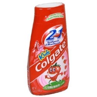 Colgate Kids 2 In 1 Toothpaste & Mouthwash, Strawberry, Liquid Gel, 4.6 oz (130 g) (Pack of 6)