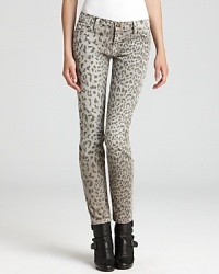 Fall foremost style, these leopard-print Current/Elliott cords are worth going wild for. Rock the skinnies with tough-luxe booties on the downtown scene with your hautest attitude.