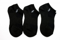 Polo Ralph Lauren Boy's Black 3-Pack Tech Ped Ankle Socks (Sock Sz 4-7; Shoe Sz 10-13)