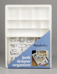 Madesmart 3 by 15 by 11-1/2-Inch Junk Drawer Organizer, White