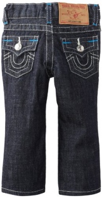 True Religion Baby-Boys Infant Jack With Bright Blue Bar Tacks, Body Rinse, 12-18 Months