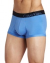 Calvin Klein Men's Bold Micro Low Rise Trunk, Surfboard Blue, Large