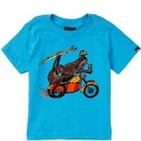 Quiksilver Baby Sidecar Tee Shirt for Boys (0-24 Months) Reef Blue, 18 Months