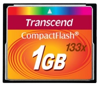 Transcend TS1GCF133 1GB 133x Compact Flash Card