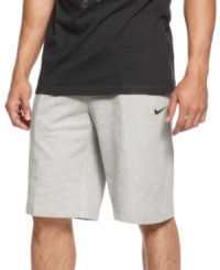 You'll look forward to lounging in these comfortable and classic fleece shorts from Nike.