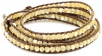 Chan Luu Mother-Of-Pearl Leather Wrap Bracelet