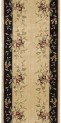 Nourison Chambord Area Rug - Beige/Black Size - 2.3 x 8 ft.