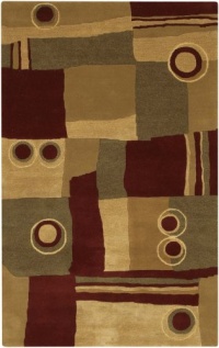 Surya Marc 9 by 13 Rug, Red