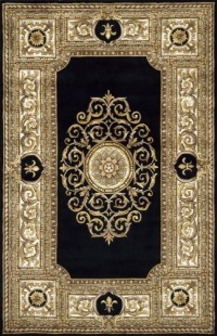 Area Rug 2x3 Rectangle European Black Color - Momeni Maison Rug from RugPal