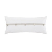 Echo Fan Floral Decorative Pillow - White - 12x26