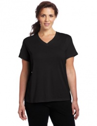 Hue Women's Plus Ss V Neck Sleep Tee