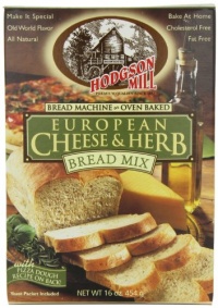 Hodgson Mill European Cheese & Herb Bread Mix, 16-Ounce Boxes (Pack of 6)