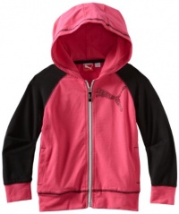 Puma - Kids Girls 2-6X Toddler Raglan Hoodie, Pink, 2T