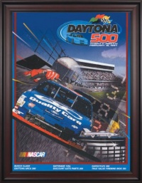 NASCAR Framed 36 x 48 Daytona 500 Program Print Race Year: 39th Annual - 1997