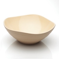 Mikasa Swirl Square 9-Inch Vegetable Bowl, Tan