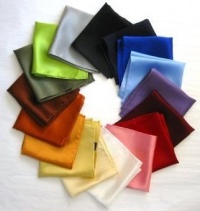 17 pack of Silk Solid Pocket Squares