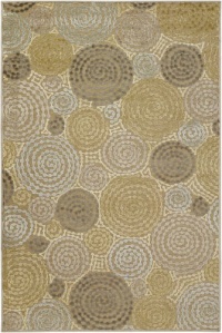 Area Rug 7x10 Rectangle Contemporary Tan Color - Surya Basilica Rug from RugPal