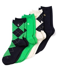 Two pairs of classic trouser socks from Ralph Lauren. Style #33580PK